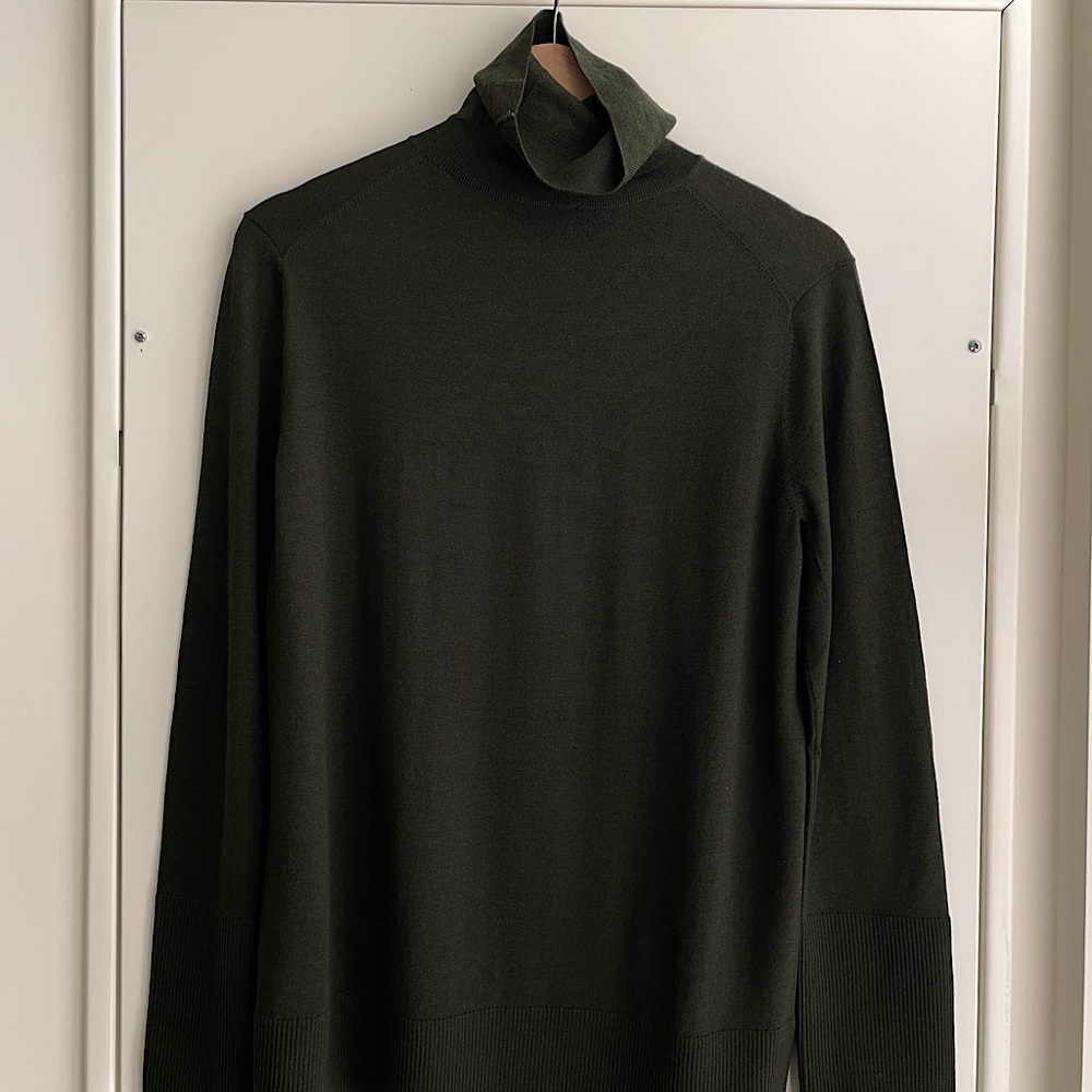 COS olive Turtleneck Sweater